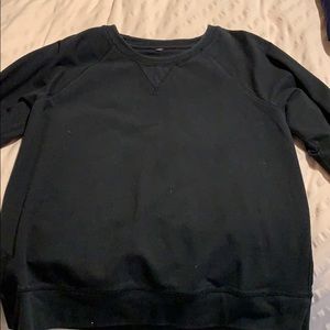 Black Lululemon crew neck sweatshirt